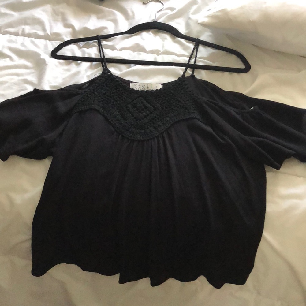 over the shoulder top